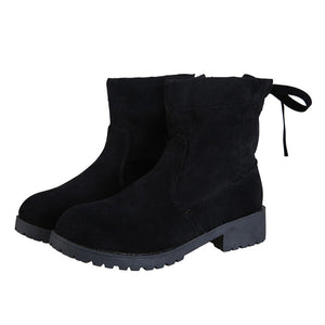 British Wind Suede Complex Valley Bare Boots Platform Women's Boots Ankle Boots